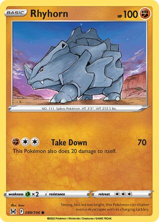 Rhyhorn 089/196 - Lost Origin