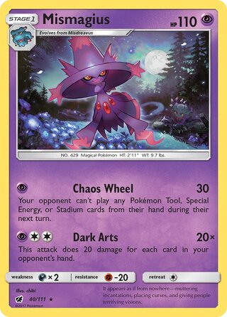 Mismagius 40/111 - Crimson Invasion