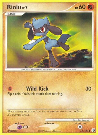 Riolu 61/130 - Diamond & Pearl Base