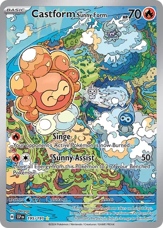 Castform Sunny Form 195/191 - Surging Sparks