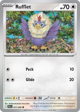 Rufflet 077/086 - Black Bolt