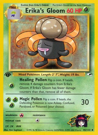 Erika's Gloom 45/132 - Gym Heroes