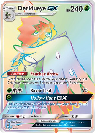 Decidueye-GX 146/145 - Guardians Rising