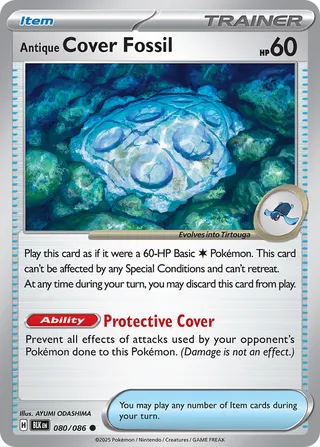 Antique Cover Fossil 080/086 - Black Bolt