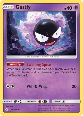 Gastly 67/214 - Unbroken Bonds