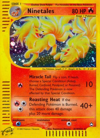 Ninetales H19/H32 - Aquapolis