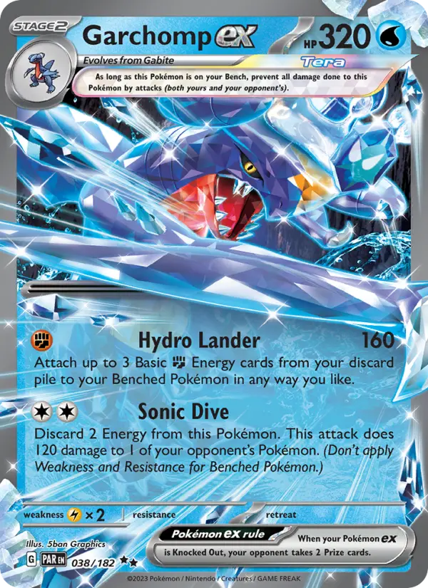 Garchomp ex 038/182 - Paradox Rift