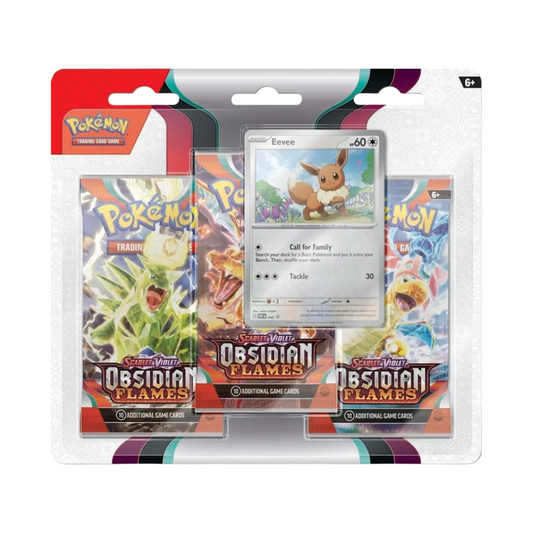Obsidian Flames 3pk Blister Eevee - LABOGE