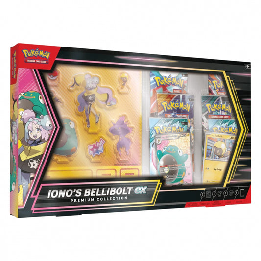 Pokemon Iono's Bellibolt Ex Premium Collection (LIVE - DAMAGED BOX) - LABOGE